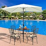 Keinode Garden Parasol 2m x 3m Hanging Banana Garden Patio Umbrella deluxe octag...