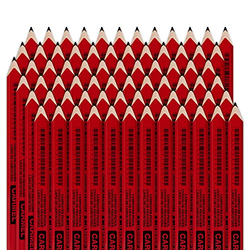 Crayon de charpentier Carmel pour marquer le bois sans casser la mine noire plate