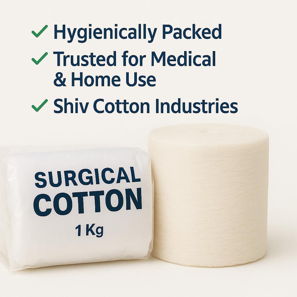 Surgical Cotton Rolls - 1KG Pure Cotton for Medical & Beauty -3