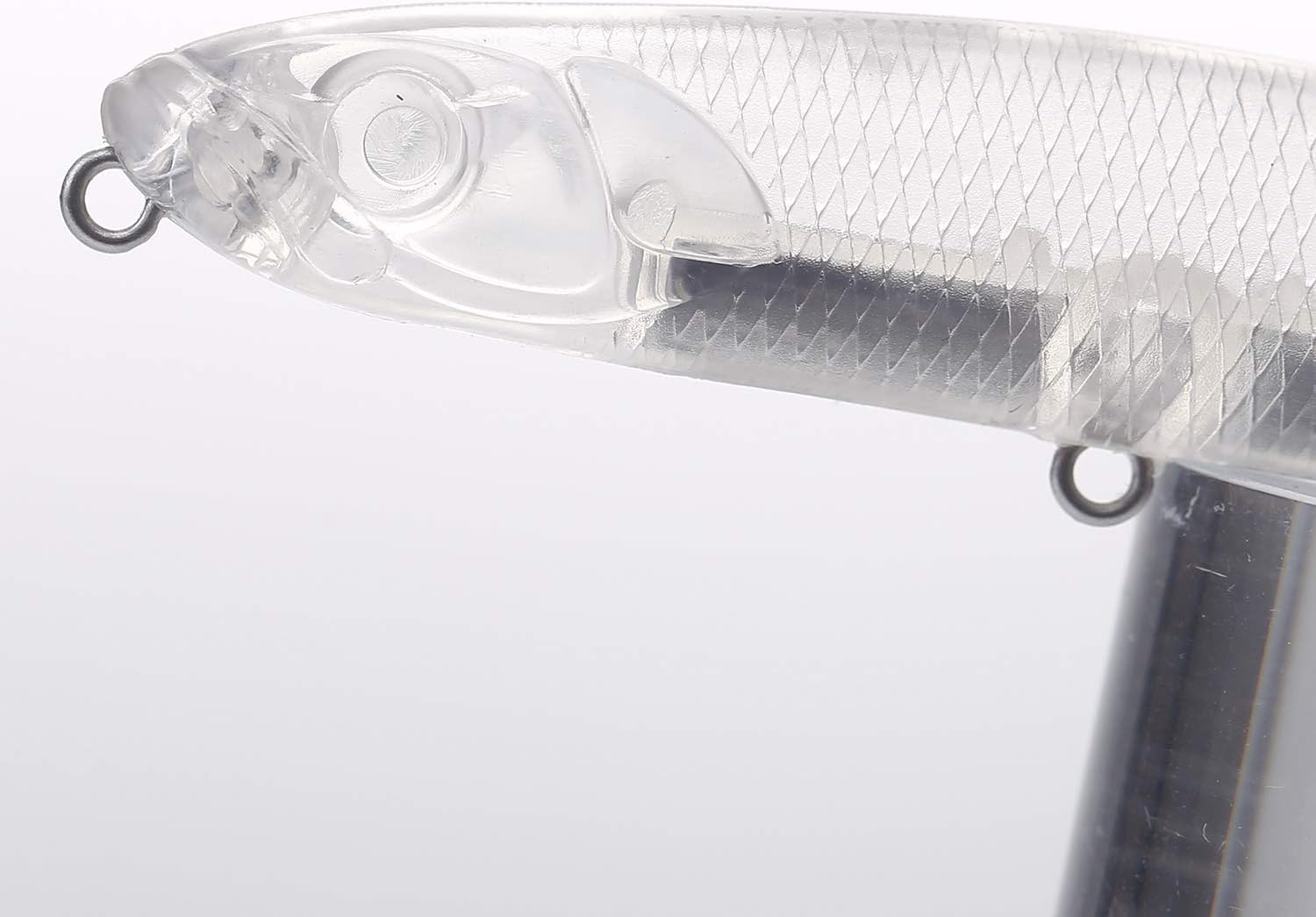 Unpainted Fishing Lures,20pcs Clear Crankbait Blanks Bodies,Blank Pencil Baits, Assorted Hard Plastic Square Crankbait Blank Lure Baits 110mm/13.5g