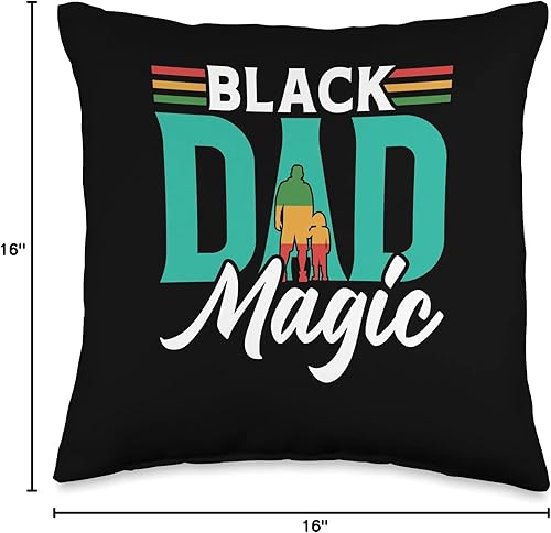 Miniatura 4 de Freedom Celebrate Juneteenth Pride African Papa Black Dad Magic American 1865 Juneteenth Africa Father Daddy Throw Pillow, 16x16, Multicolor