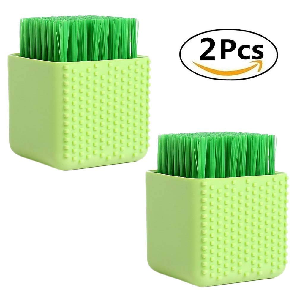 2 Pcs Silicone Clothes Washing Brush, HULISEN Multiuse Household