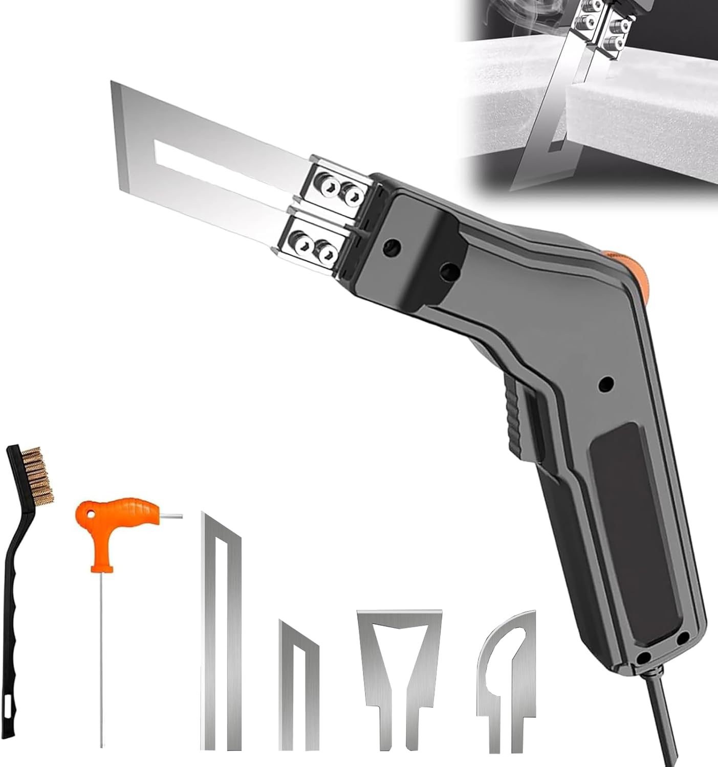 Foam Cutter Electric Hot Knife, 300W Styrofoam Cutting Tool, 4-in-1 Kit for Cutting Foam Board Insulation, EPP, EPS, XPS, EVA, EPE, PU, KT Board, Sponge, Nylon