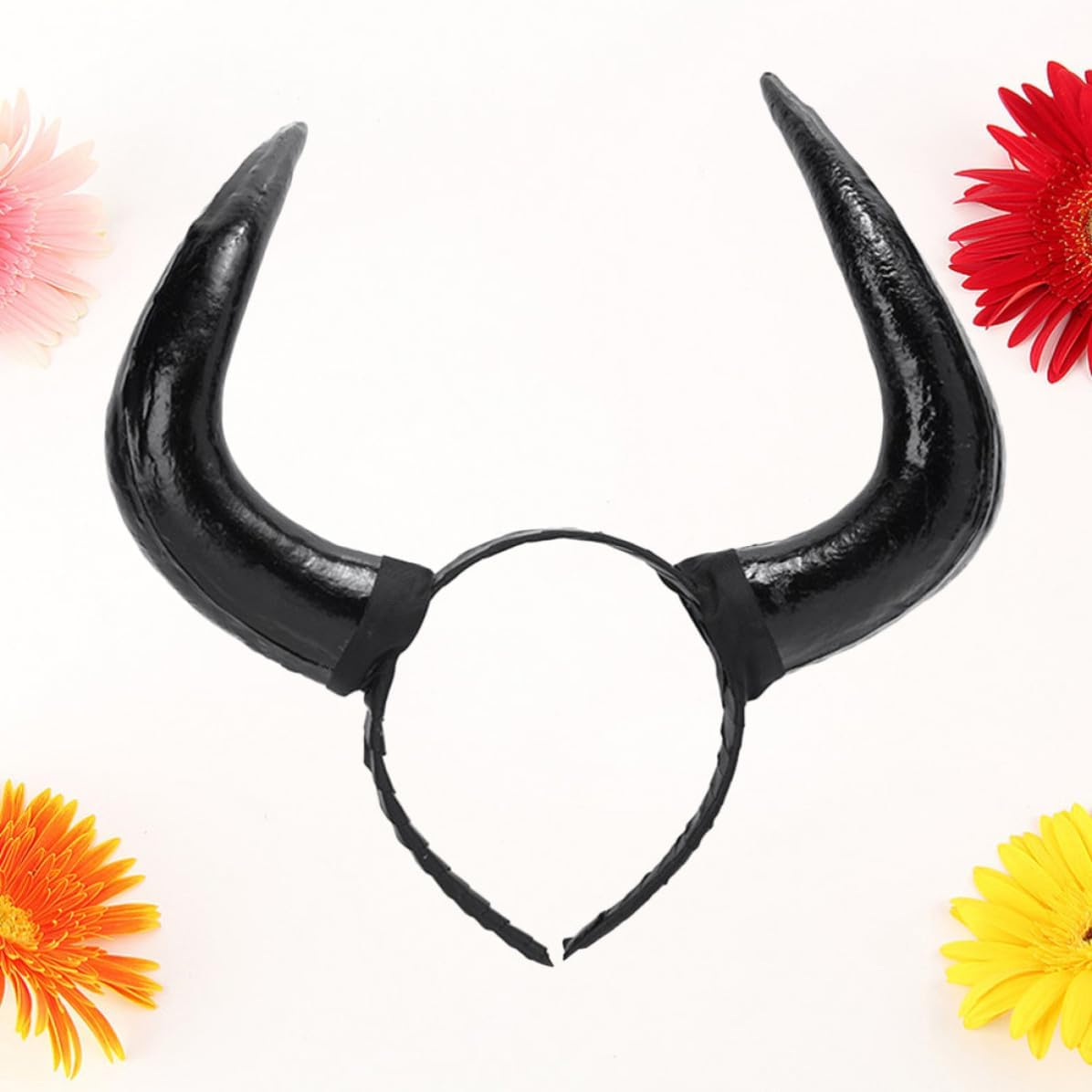 Simulation Horn Headband Black Polyethylene for Halloween Season, Cosplay