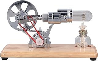 Stirling Engine Model Kit, Stirling Engine Motor Toy Low Pollution for Learning Tools