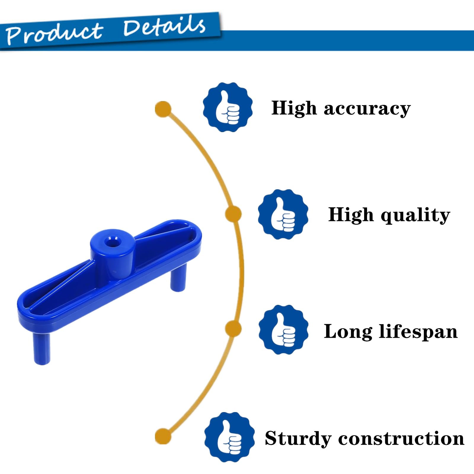 Yimluofa 3 Pack Center Finder Professional Center Scriber Woodworking Marking Gauge Scribe Tool Center Marking Tool for Woodworking,Blue - Image 3