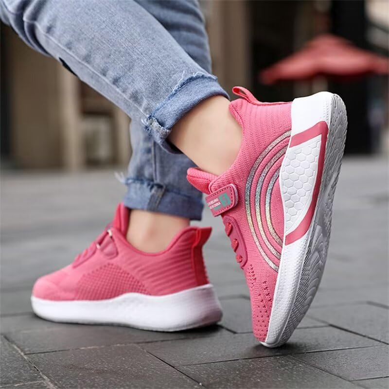 Kids Girl Solid Breathable Sport Shoes for Outdoor School Running Walking