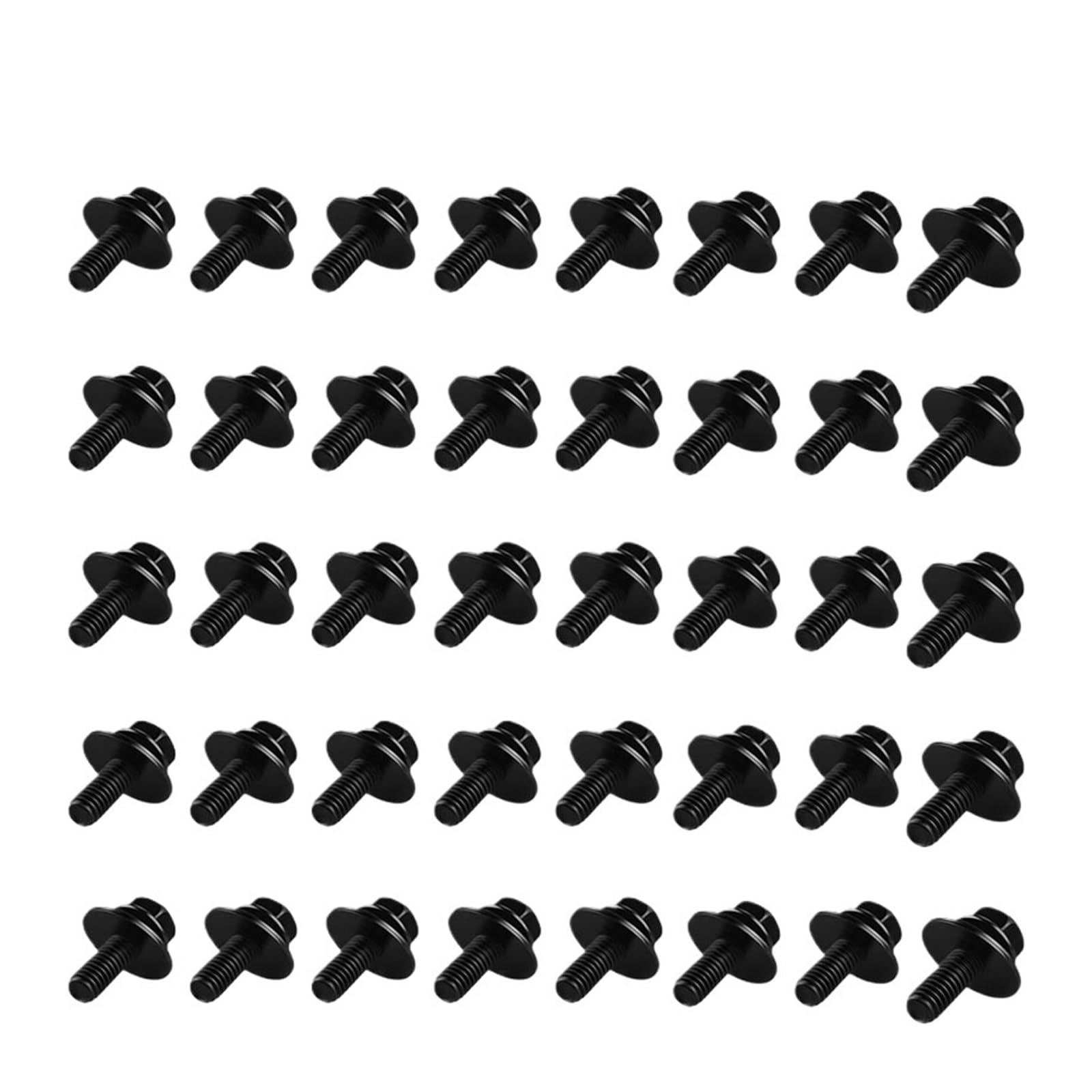 FDCSKINX Car M6 Body Bolts Fenders Bumper Engine Cover Splash Shield Guard Liner Retainer Fastener Rivet Screws(40PCS)