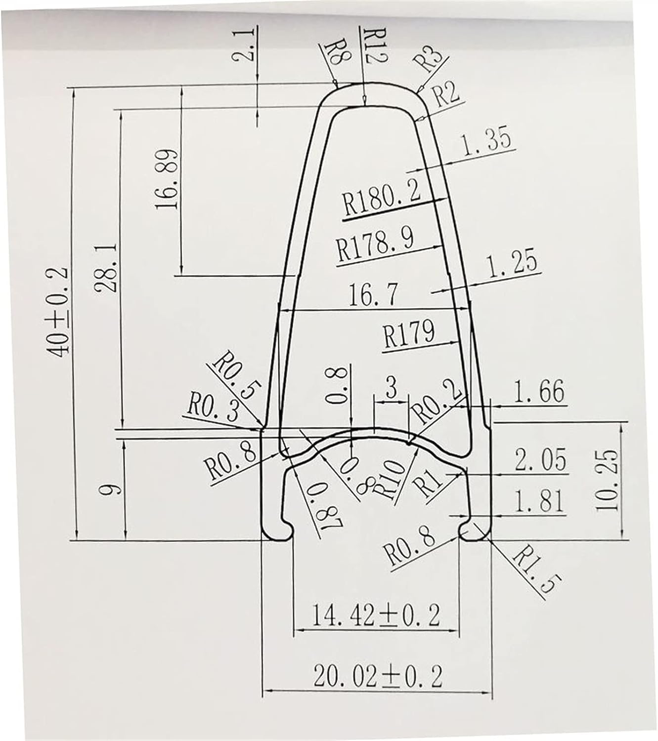 700C obręcz roweru szosowego 28 cali koło rowerowe podwójna ścianka cięta 7 8 9 10 11 12-biegowa do hamulców C/V / hamulców obręczowych QR, 40 mm
