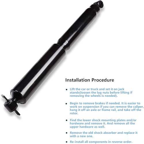 Miniatura 3 de ECCPP - Amortiguadores delanteros y traseros para Chevrolet Express 2500 Express 3500 compatible con 344385 37164 911086