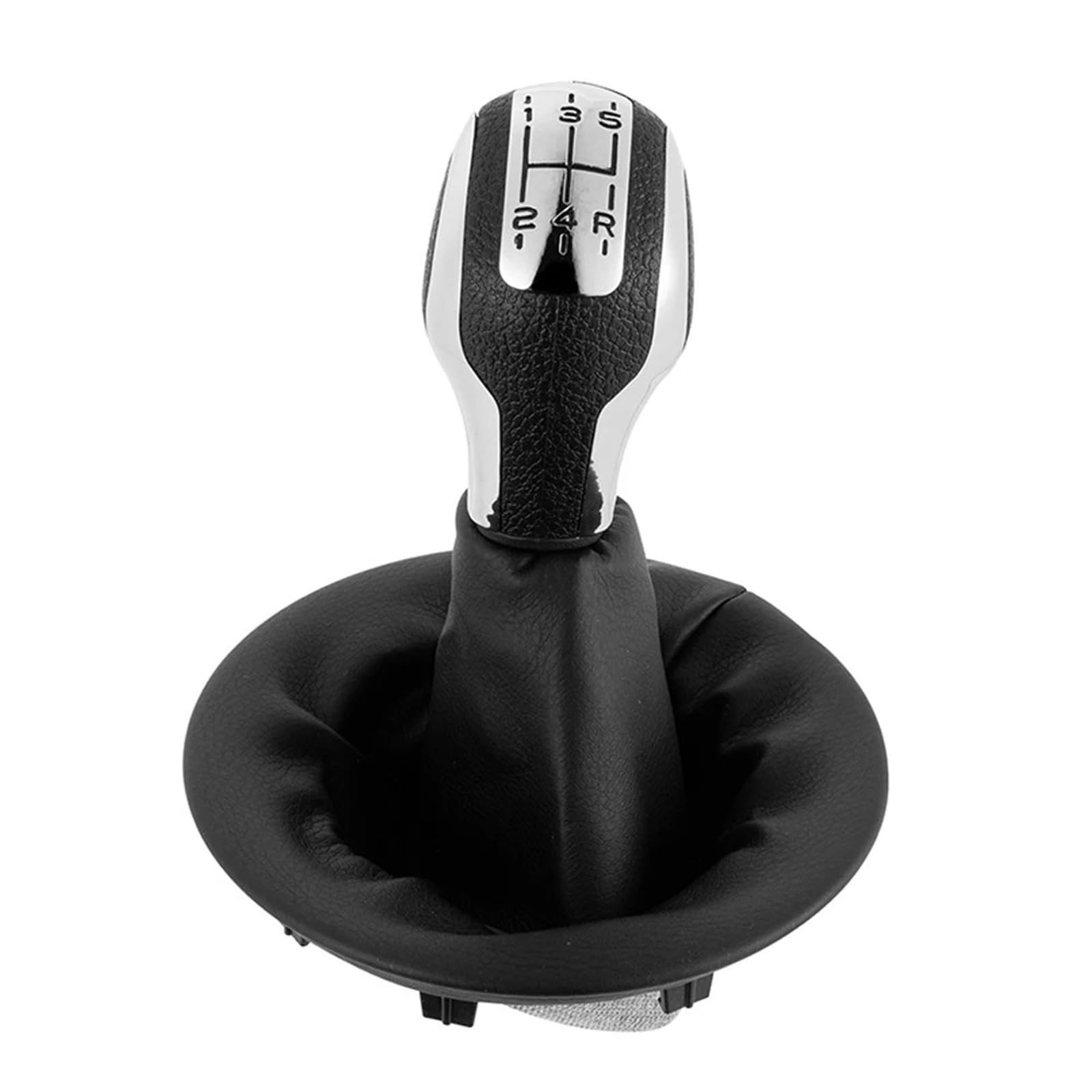 XZCVTYW Car Lever Gear Shift Knob for Peugeot for Partner 2008-on Car Gear Shift Knob Lever Shifter Stick Gaiter Boot Cover PU for Berlingo III MK3(BlackA)