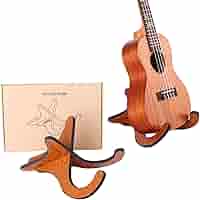 Supporto Per Ukulele In Legno - Pieghevole, Antiscivolo, Per Ukulele E Strumenti Piccoli - Foto 6