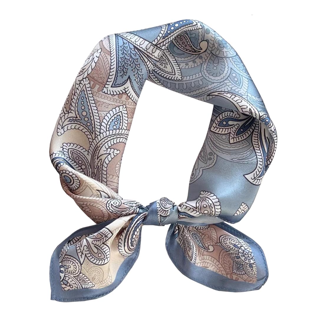 ANDANTINO 100% Mulberry Silk Scarf -21” Square Neckerchief with Gift Packed
