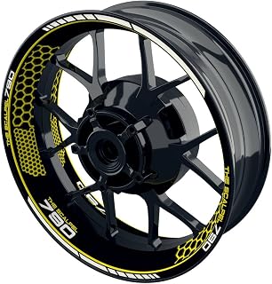One-Wheel, Pegatina de llanta premium para KTM Duke 790, diseño de 790 The Scalpel Hexagon, adhesivo para borde de llanta GP, adhesivo para moto, color amarillo