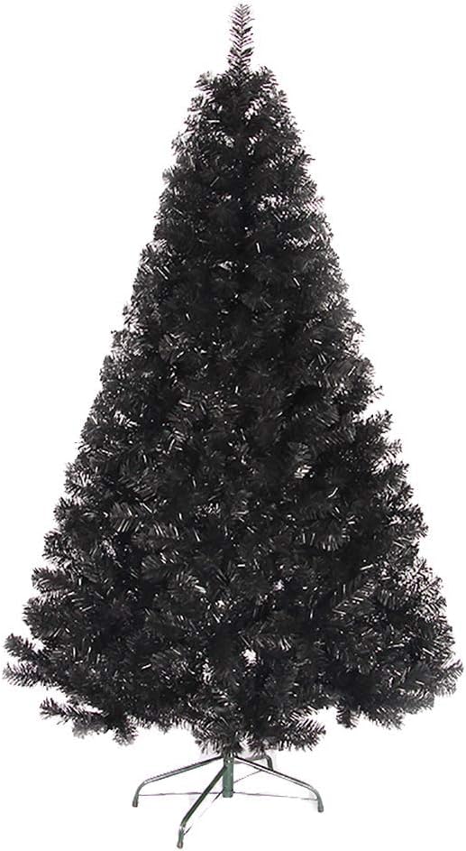 Amazon Co Jp Cywyq フィギュア ブラック クリスマスツリー クリスマス パイン ツリー 固体の金属製の脚 クリスマス パーティ ホーム デコレーション 休日 240cm ホーム キッチン