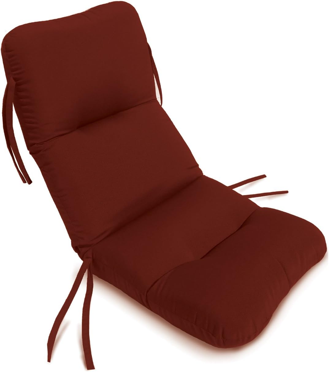 Comfort Classics 21W x 48L x 2H Hinge at 27" Sunbrella Outdoor Horizontal Quilt Chair Cushion in Forest Green Inc.