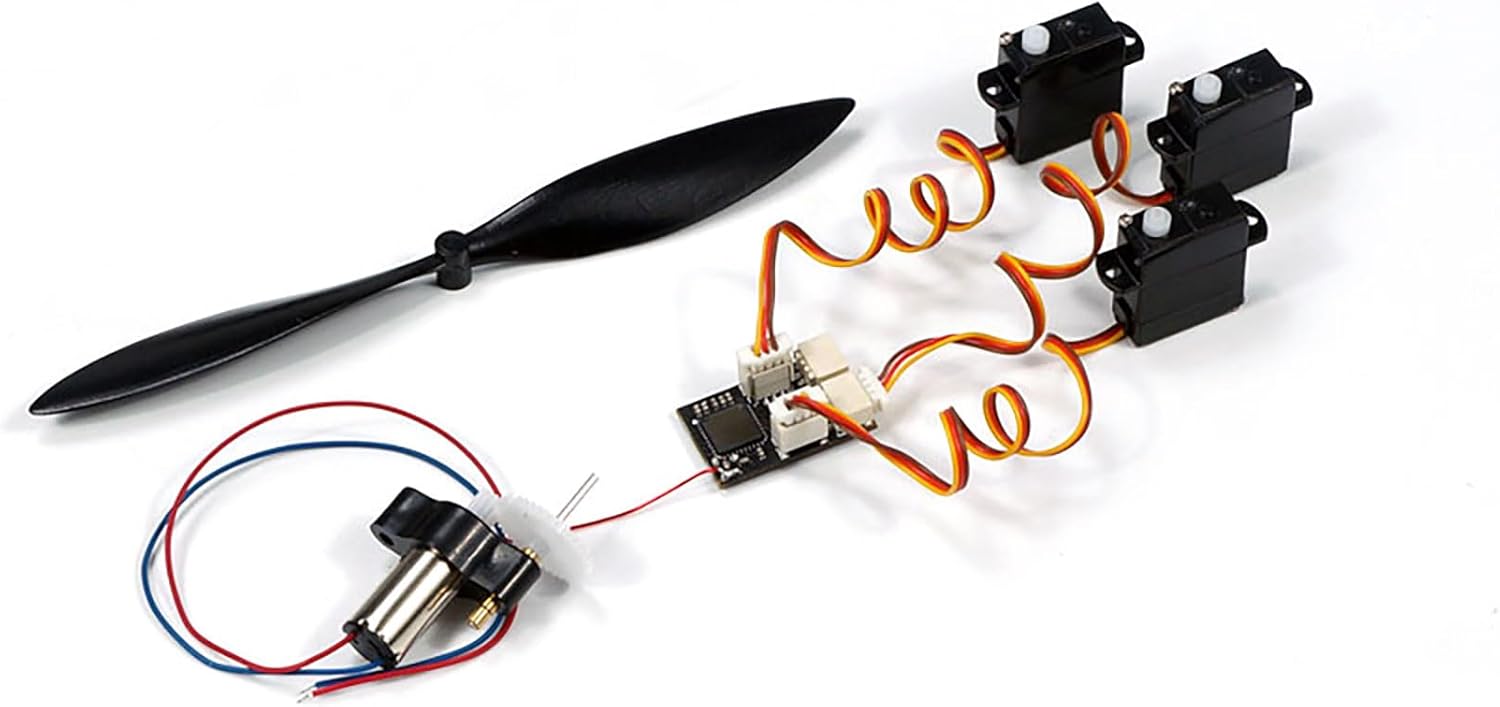 DIY Micro Brushed Power System with 7x16 Brushed Motor,Micro Prop,servo,Micro Receiver for RC Micro Mini Indoor Airpalne (BLPS716SV-142)