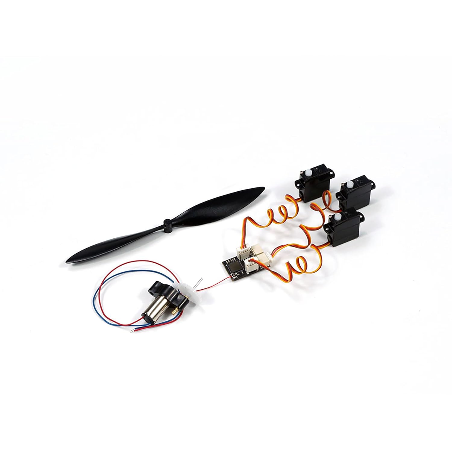 DIY Micro Brushed Power System with 7x16 Brushed Motor,Micro Prop,Servo,Micro Receiver for RC Micro Mini Indoor Airpalne (BLPS716SV-148)