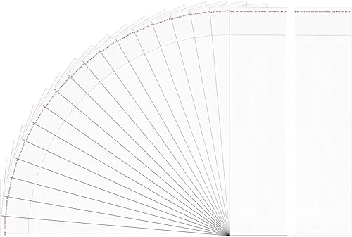 Doutop 100 bolsas de celofán transparentes autoadhesivas de 3 x 11 pulgadas de largo, bolsas de polietileno resellables de 1 mil para utensilios,