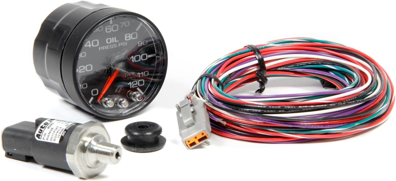 Pro Parts P325328 Spek-Pro 2-1/16" Electric Oil Pressure Gauge (0-120 PSI, 52.4mm),Multi