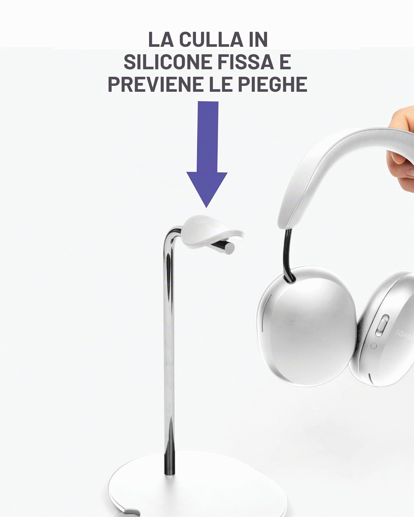 Sanus Supporto per cuffie progettato per cuffie Sonos Ace, bianco