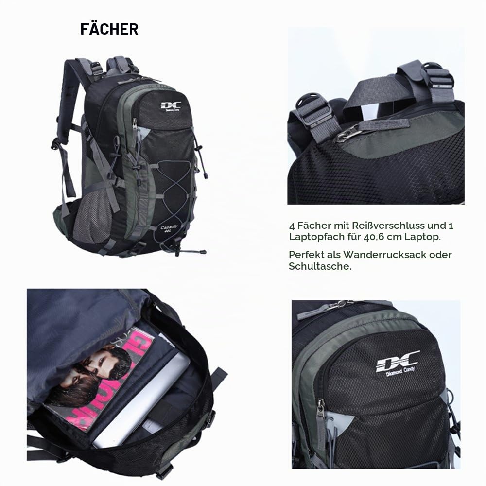 Diamond Candy Rucksack 40L Wanderrucksack Wasserdichter Outdoorrucksack