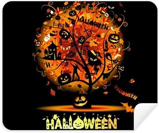 Halloween Cartoon Tree Pattern Cleaning Cloth Screen Cleaner 2pcs Suede Fabric
