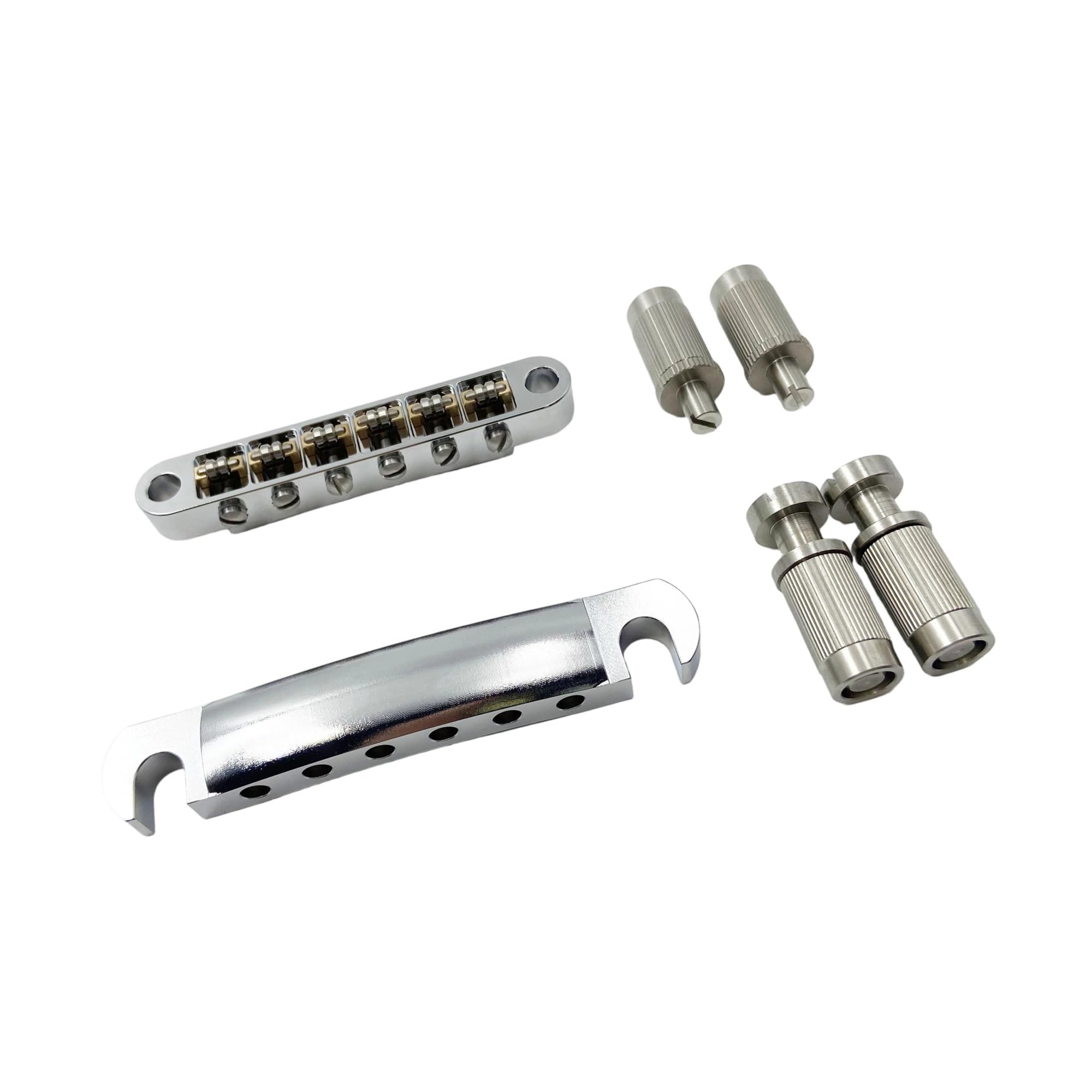 Latón/acero Inoxidable 6 Cuerdas Guitarra Eléctrica Bola Rodillo Práctica Accesorio Tailboard | Puente de guitarra