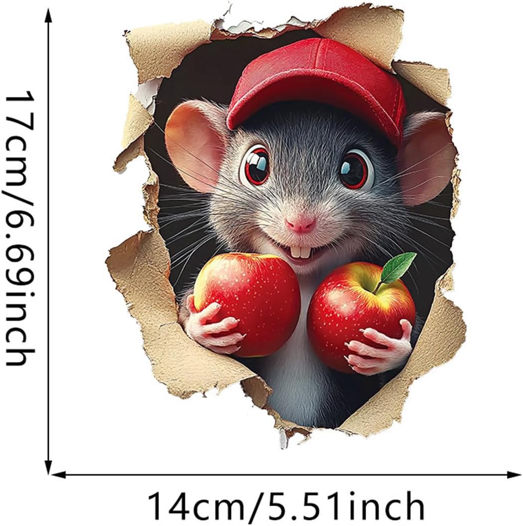 3D Wall Art Decor - 3D Cartoon Wall Hole Decals Decoration | Removable Cute Creative Peel-and-Stick Decal for Bathroom Garden Kids' Room Classroom Kitchen Bedroom Home Decor 6 61DFzYNAnqL. AC SL1500