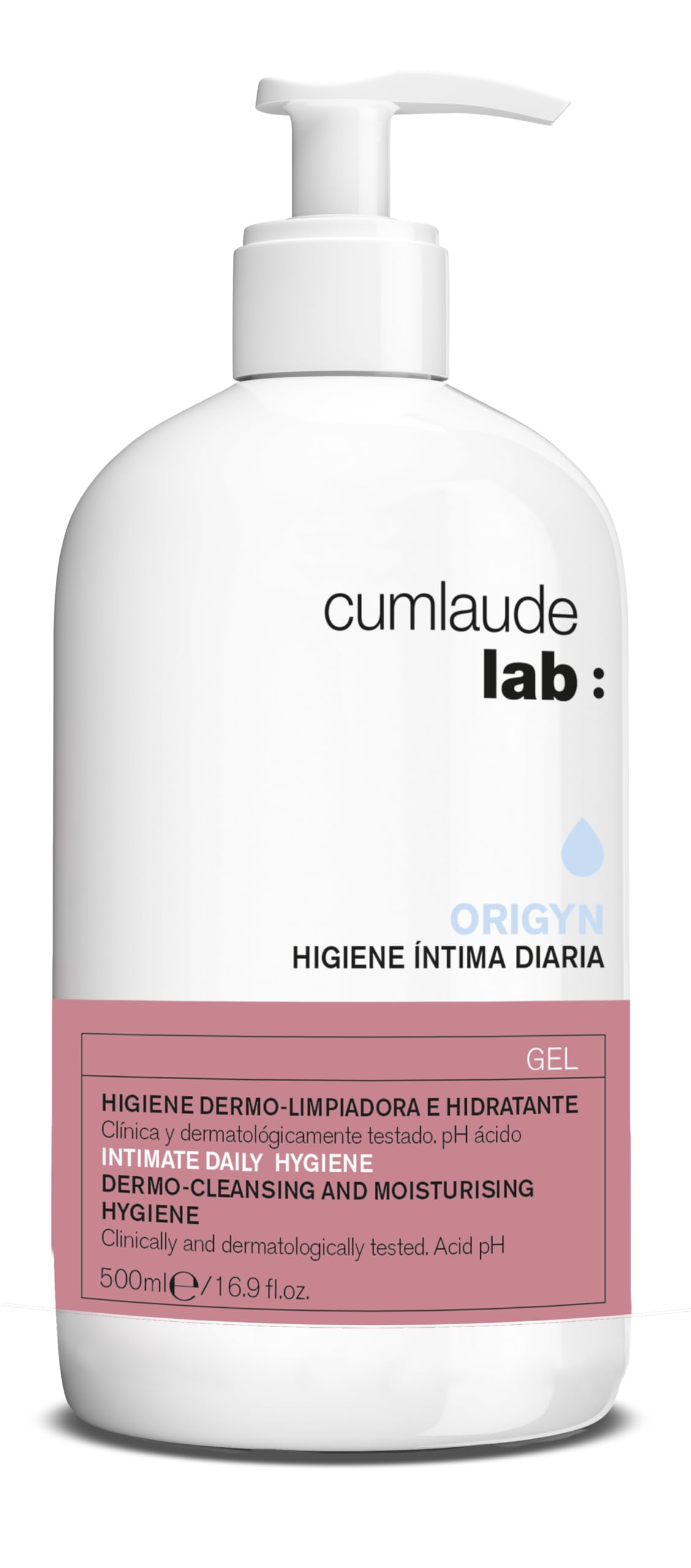 Lab Daily Intimate Hygiene – Cleansing Gel with Hydrating and Protective Properties for the Intimate Zone, with Hyaluronic Acid and Lactic Acid, pH Acid – 500 ml