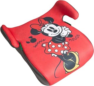 Tataway Asiento trasero de coche infantil Disney Minnie i-Size ECE R129, 126 a 150 cm, 22 a 36 kg, 6 a 12 años, grupo 3, ligero y fácil de transportar, extraíble y lavable