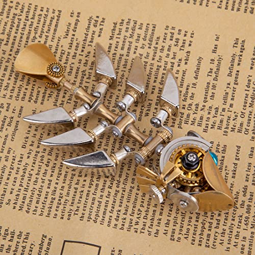 Puzzle 3D métal poisson mécanique 100 pièces assemblage sans colle pour adulte