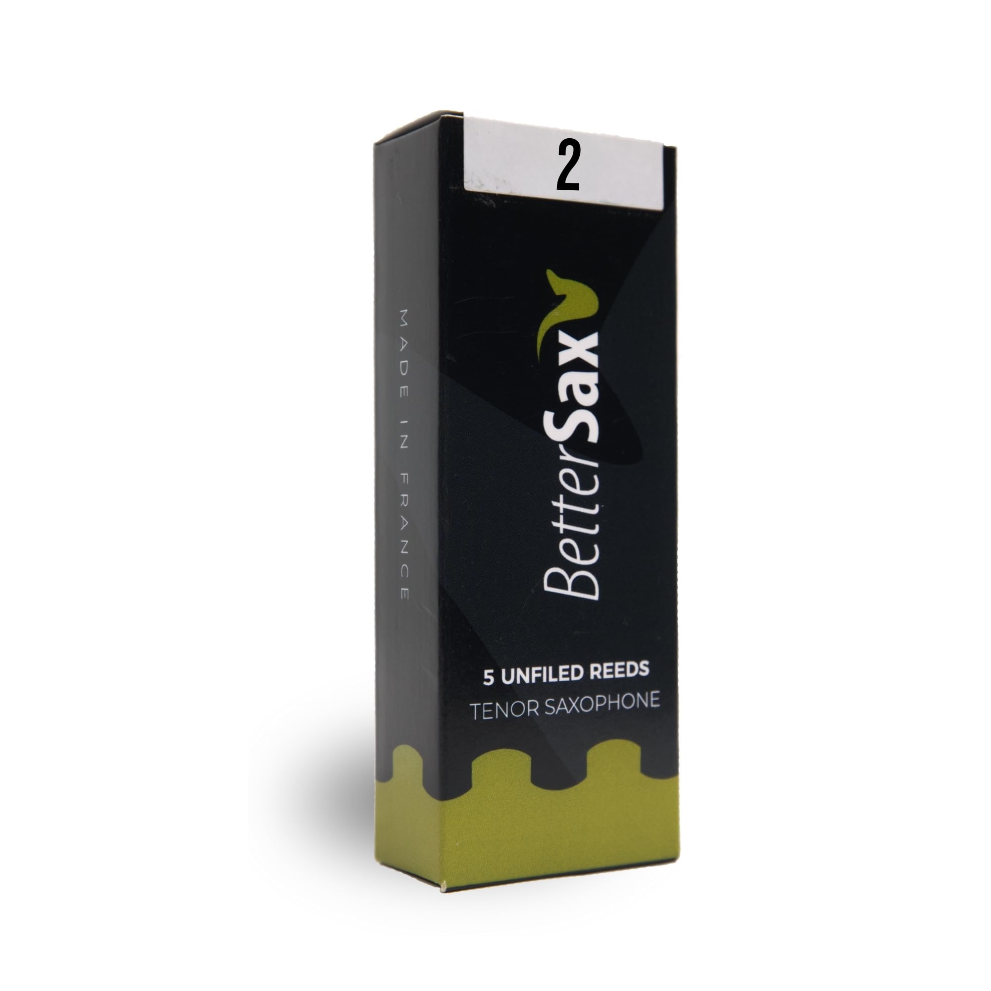BetterSax Tenor Saxophone Jazz Cut Reeds, Strength 2.0 (Pack of 5)- Perfect for Jazz Performances & Practice Sessions