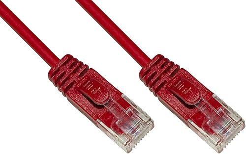 LINK - Câble réseau CATÉGORIE 6 non blindé UTP couleur rouge HALOGENFREE MT 1 Sl