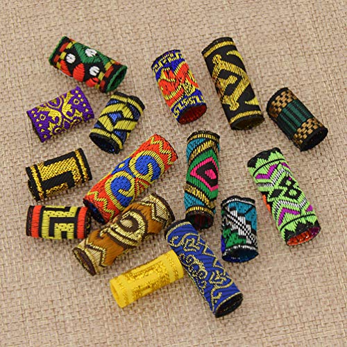 Lychee Fabric Dreadlock Bead 15 Pcs Hair Accessories Fashion New Hip-Hop Style #TOP5