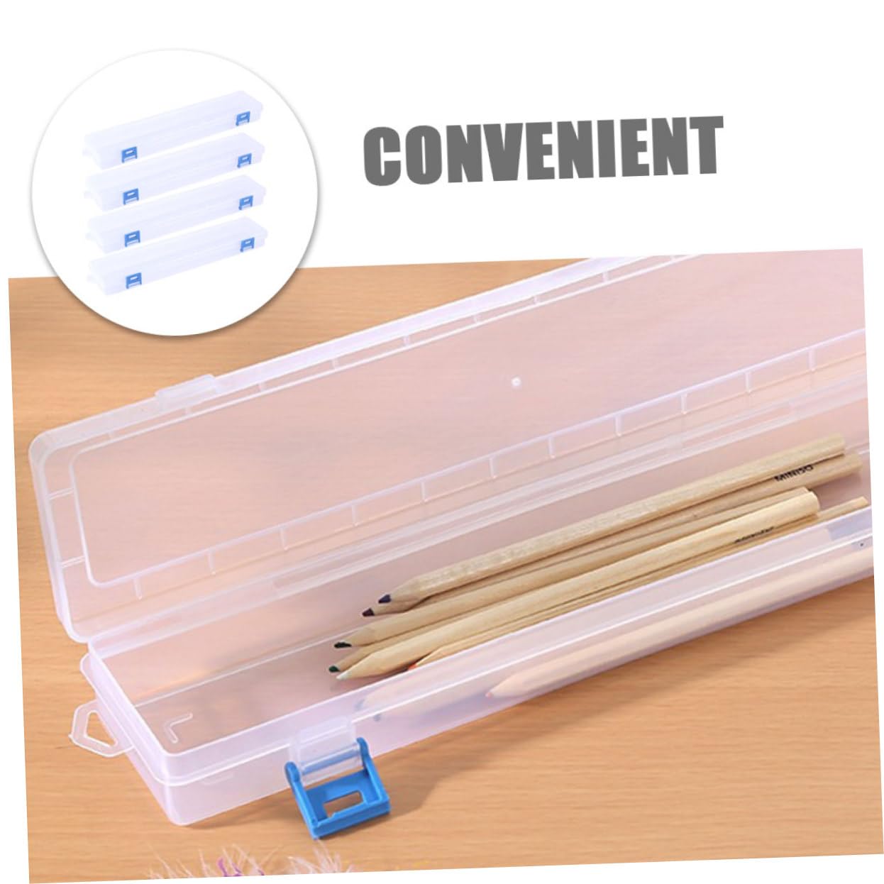 Gadpiparty 3 Set Contenitore Per Pennelli Organizer Per Utensili Contenitore Per Pennelli Scatole Portaoggetti E e Per Pittura Porta Trasparente Piccolo 4 pezzi*3