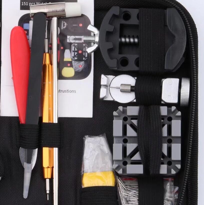 Kit d'outils de réparation de montre 151 pièces/ensemble de barrettes à ressort pour régler le boîtier du boîtier