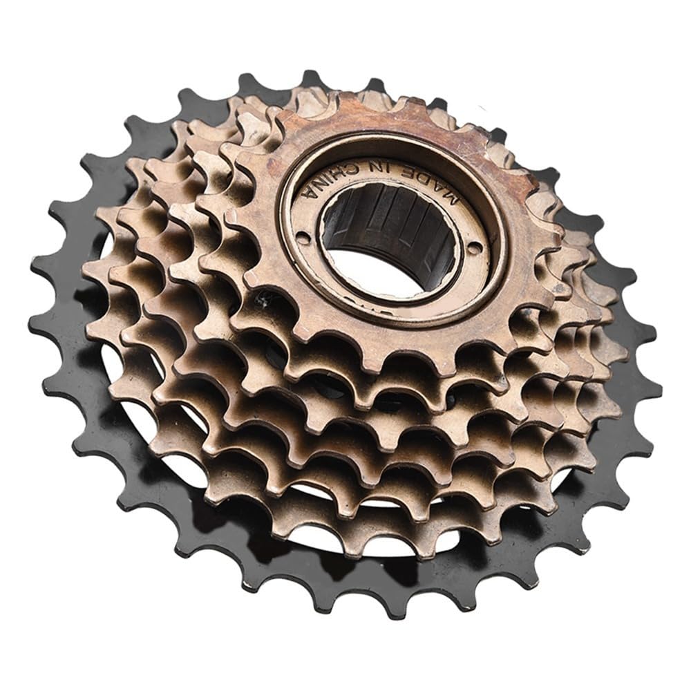 ‌7-Speed Bike Freewheel 14-28T High-Carbon Steel Cassette Sprocket for Mountain & Road Bikes Replacement