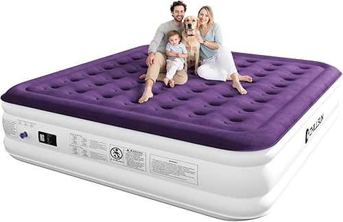 Miniatura 16 de Colchón de aire CHILLSUN Full con bomba incorporada, colchón hinchable de 18" de altura con comodidad, colchón inflable, cama de aire mejorada con