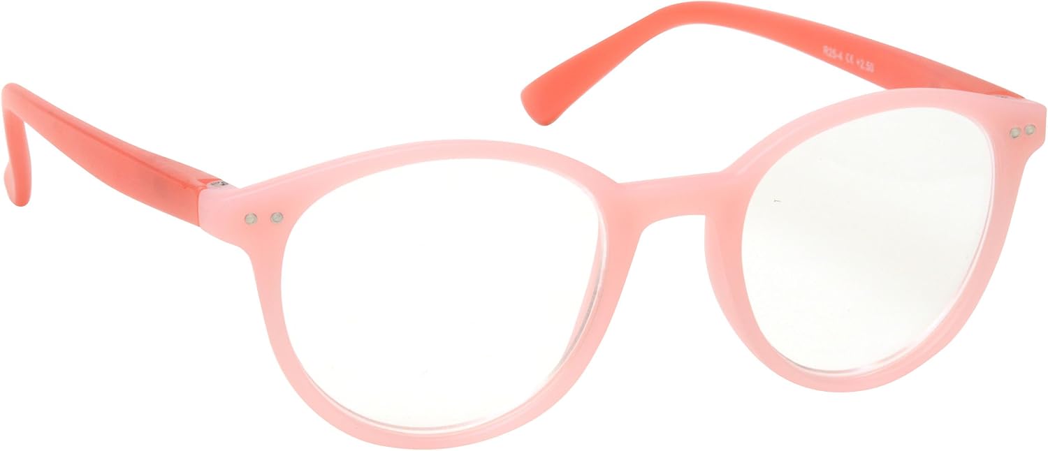 The Reading Glasses Company Light Blue Pink Green Orange Lightweight Readers Designer Style Womens Ladies Spring Hinges R25