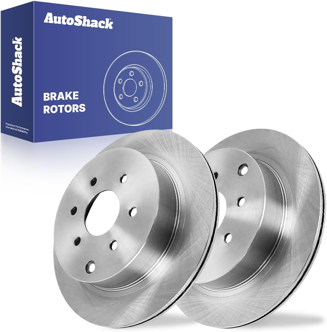 AutoShack Rear Vented Brake Rotors 2-PC Set Replacement for 2005-2012 Nissan Pathfinder 12.11" (307.6 mm)