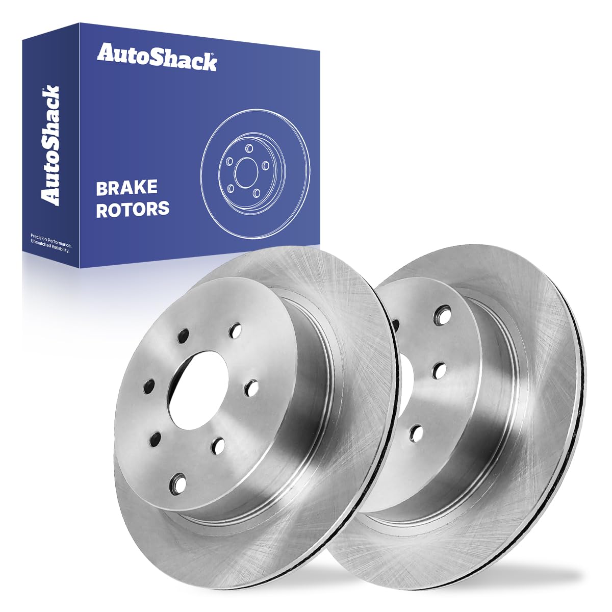 AutoShack 12.11" (307.6 mm) Rear Vented Brake Rotors Replacement for 2005-2012 Nissan Pathfinder 2-PC Set