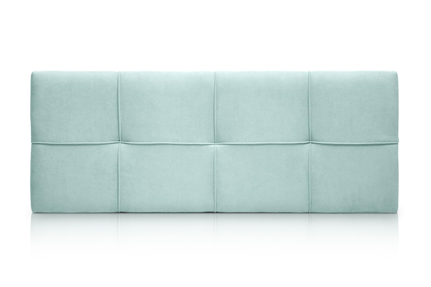 SUENOSZZZ-ESPECIALISTAS DEL DESCANSO Cabecero de Cama tapizado, Modelo Square para Camas de 90 (100 x 57 cm) Tela Verde Agua