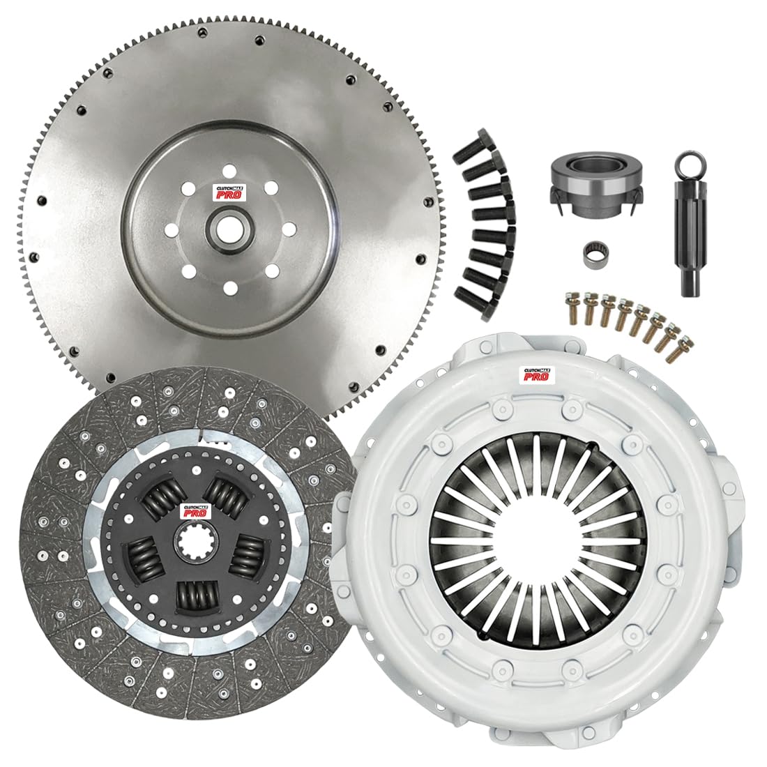 ClutchMaxPRO Performance Stage 1 Clutch Kit & Flywheel Compatible with 1989 1990 1991 1992 1993 Dodge Ram D250 D350 W250 W350 5.9L Cummins Turbo