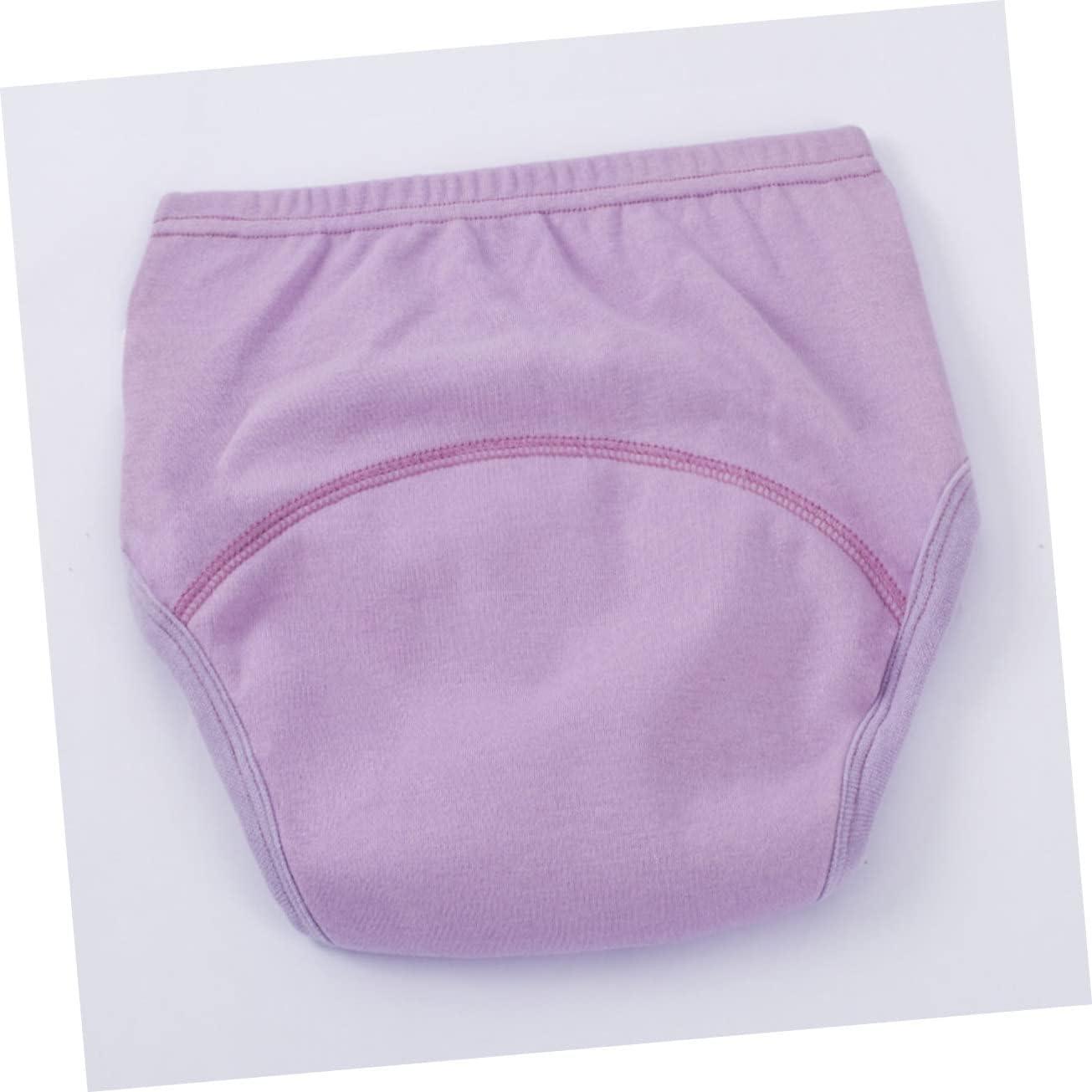 Vaguelly 3pcs Potty Training Pants Cotton Diaper Pants for Boys Girls Stretchable Breathable Newborn Assorted Color