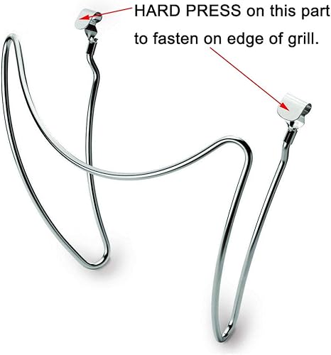 Miniatura 4 de QuliMetal Soporte para tapa deslizante y Whirlpool de acero inoxidable para todas las parrillas de carbón Weber de 18.5 pulgadas y 22.5 pulgadas