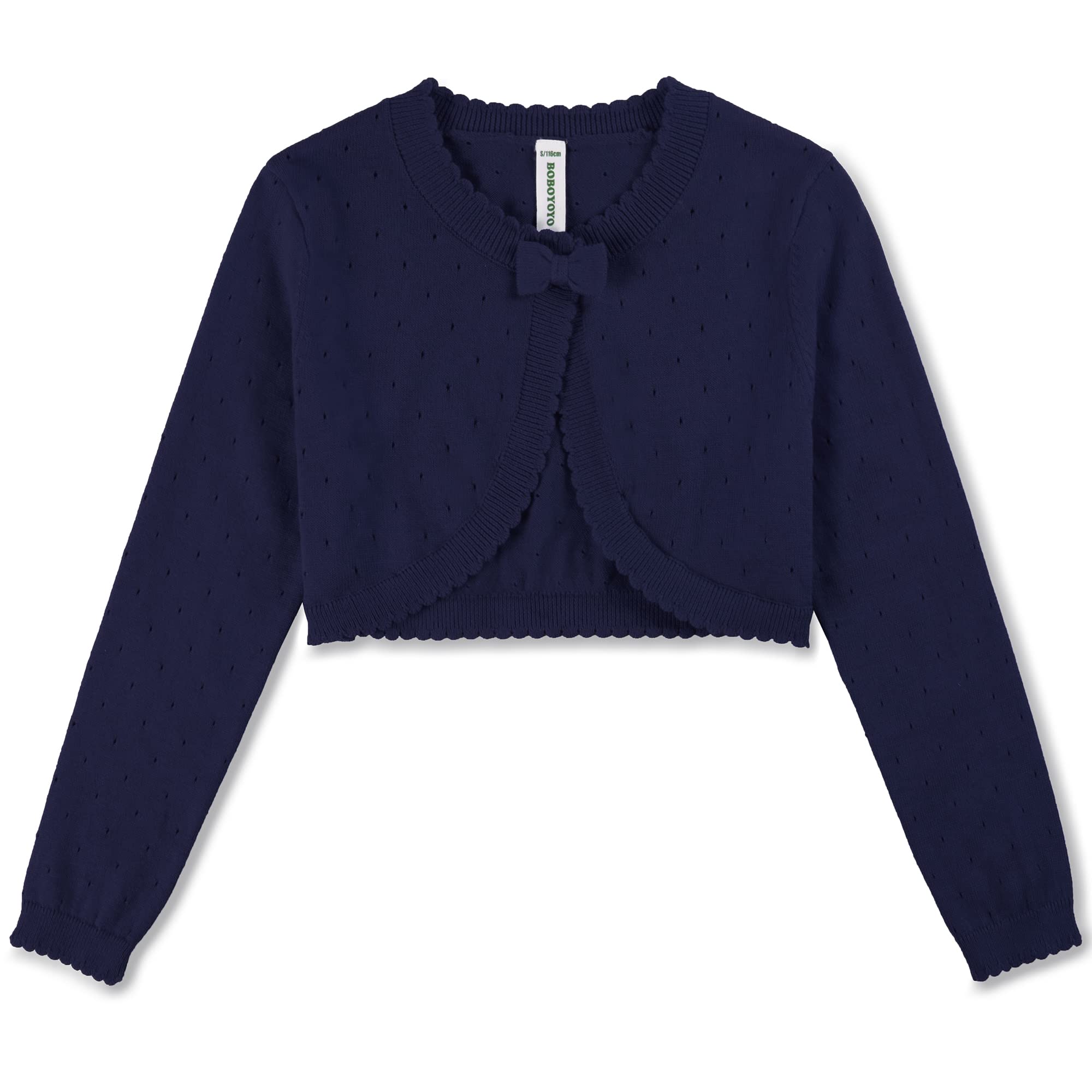 BOBOYOYO Long Sleeve Girls Shrug Knit Girls Cardigan Bolero Dress Sweater
