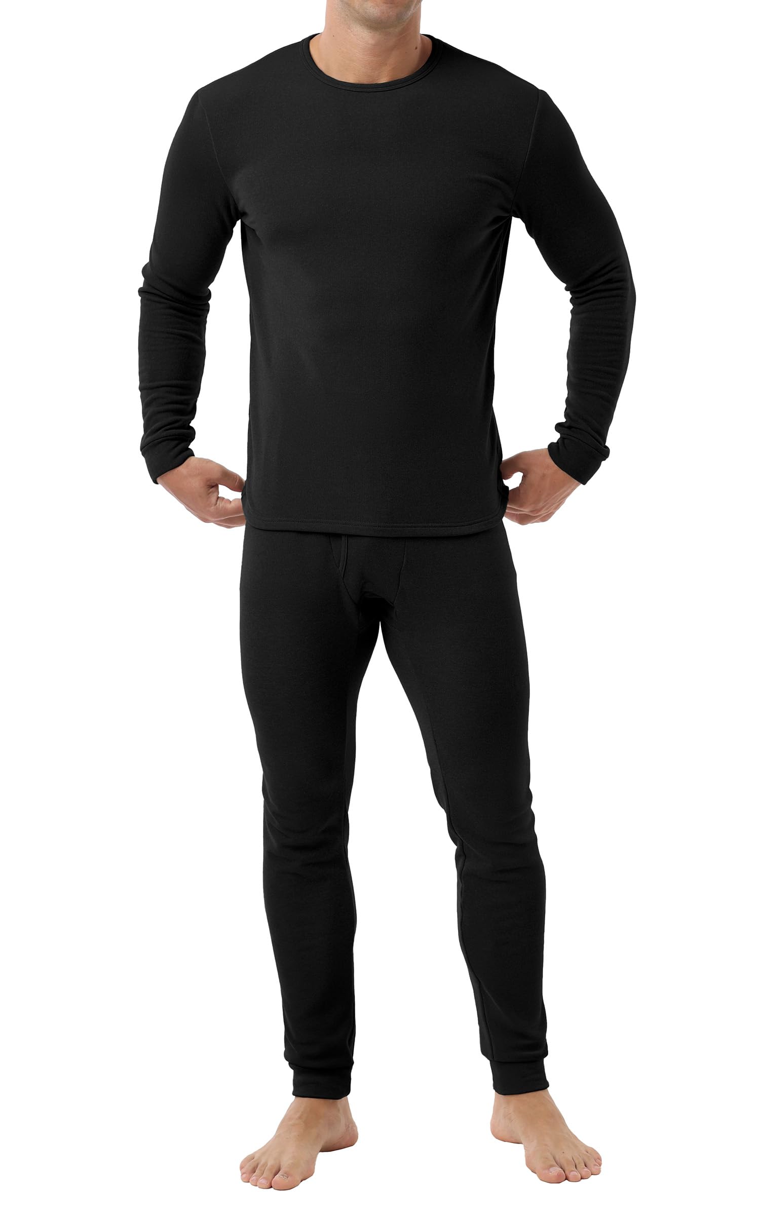 askdeer Long Johns Thermal Underwear for Men Fleece Lined Heavyweight Thermal Base Layer Sets-picture-32