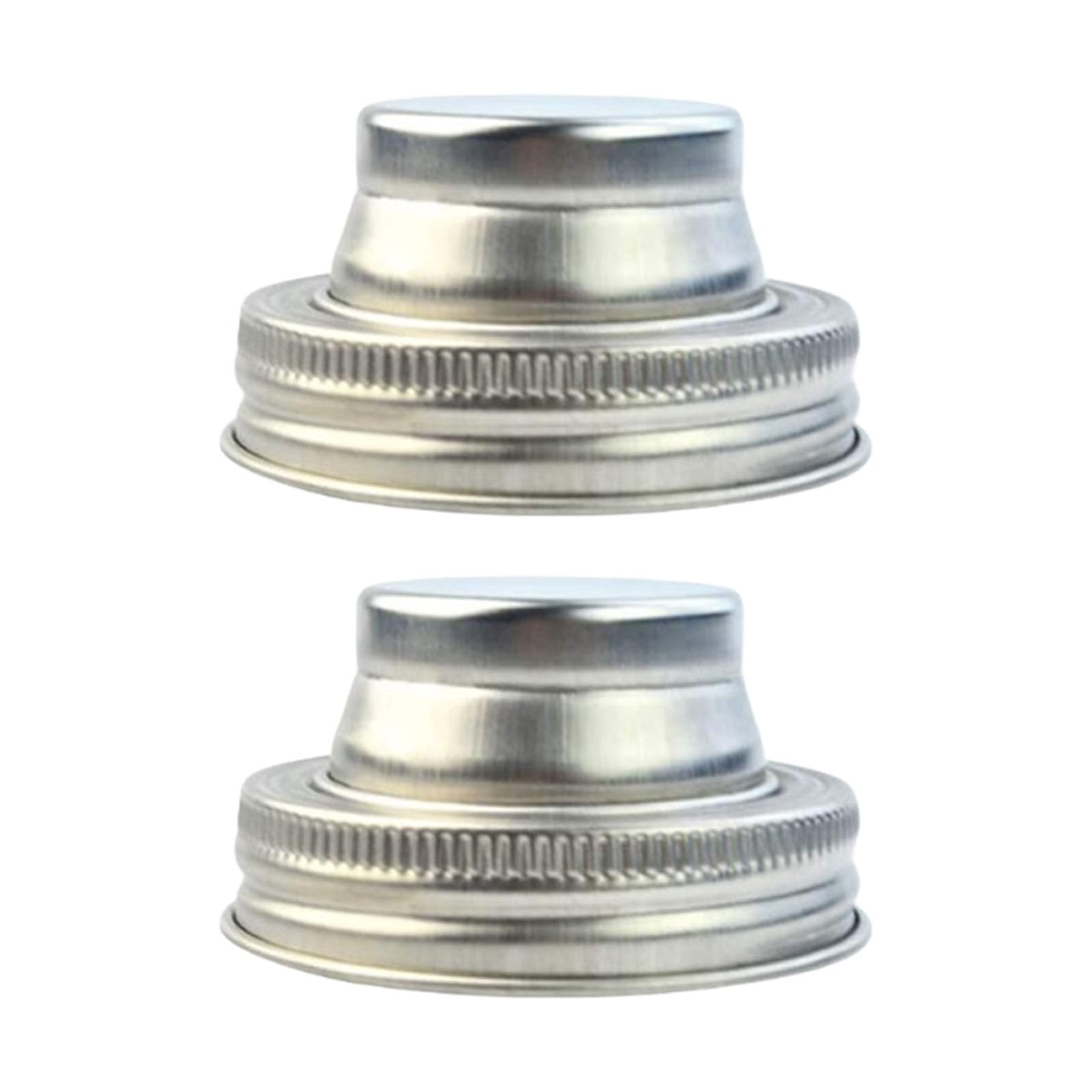 Efficient 304 Nonrust Steel Glass Jar Lid with Gaskets for Seasonings Container and Pantries Organization Cocktails Shaker Lid for Glass Jar