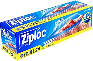 旭化成ホームプロダクツ AsahiKASEI 業務用 ジップロック フリーザーバッグ Lサイズ 24枚入